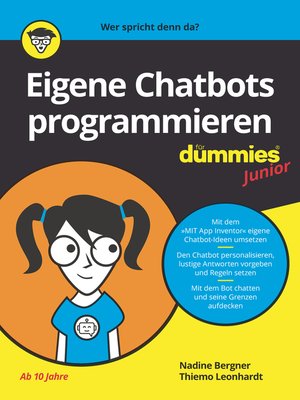cover image of Eigene Chatbots programmieren f&uuml;r Dummies Junior